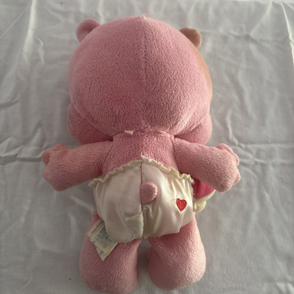 Care Bear 2004 Love A Lot Cub Pink Plush Doll Heart Blanket JAKKS Pacific 11in - Picture 4 of 5
